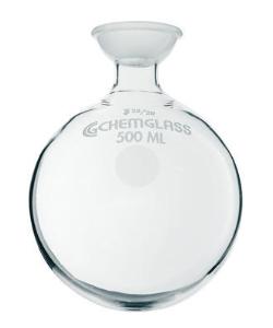 Flasks, Heavy Wall, Round Bottom, Single Neck, Spherical Joints, Chemglass