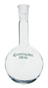 Flasks, Heavy Wall, Round Bottom, Long Necks, Chemglass