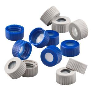 9 mm Thread Bonded Closures, PTFE/Silicone