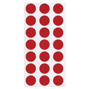 Cryogenic colour dot labels, red