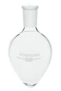 Pear-Shaped Boiling Flasks, Heavy Wall, Chemglass
