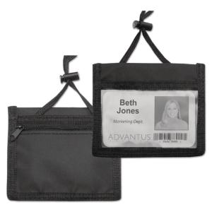 Advantus® ID Badge Holders With Convention Neck Pouch