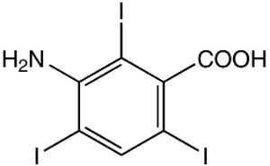 3-Amino-2,4,6-triiodobenzoic acid, (max. 4% H₂O) 99% (dry weight)