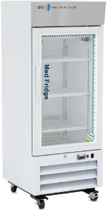 Standard pharmacy refrigerator, upright with glass door, 12 CF