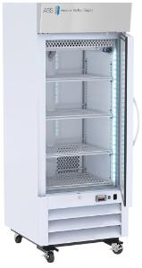 Standard pharmacy refrigerator, upright with solid door, 12 CF
