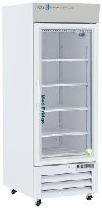 Standard pharmacy refrigerator, upright with glass door, 26 CF