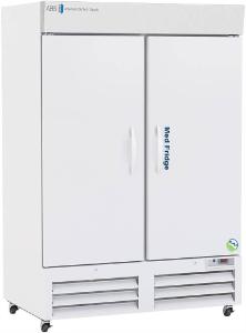 Standard pharmacy refrigerator, upright with solid doors, 49 CF