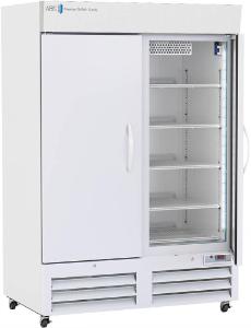 Standard pharmacy refrigerator, upright with solid doors, 49 CF