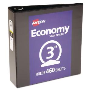 Avery® Economy Vinyl Round Ring View Binder