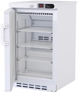 Built-in undercounter pharmacy refrigerator, solid door left hinged