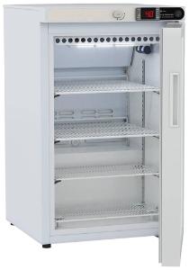 Undercounter pharmacy refrigerator, freestanding with glass door