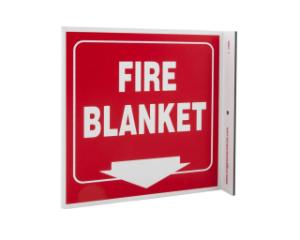 ZING Green Safety Eco Safety Projecting Sign, Fire Blanket, ZING Enterprises