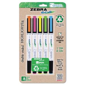 Zebra Eco® Zebrite Double-Ended Highlighters