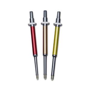 mlA precision pipettors, red, brown, yellow
