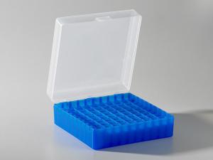 Storage box, light sensitive samples, blue