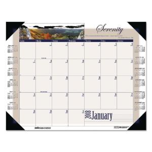House of Doolittle™ Photographic Monthly Desk Pad Calendar, Essendant