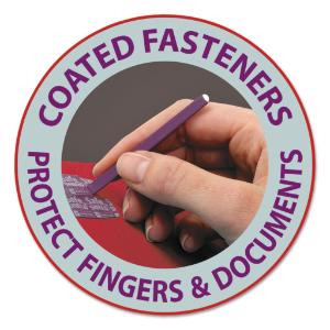 Folder, coated fasteners, red