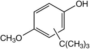 tert-Butyl-4-methoxyphenol (mixture of isomers) 96%