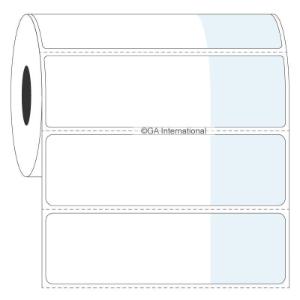 Thermal transfer labels, white