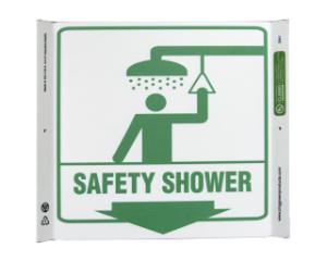 ZING Green Safety Eco Safety Projecting Sign, Safety Shower, ZING Enterprises