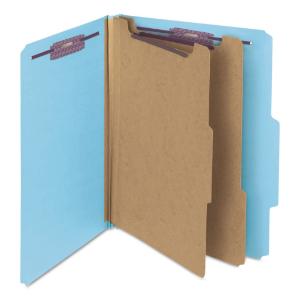 Folder, coated fasteners, blue