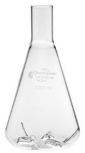 Shaker Flasks with Six Standard Baffles, Delong® Style Neck, Chemglass