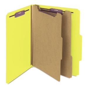 Folder, coated fasteners, yellow