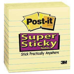 Post-it® Notes Super Sticky Pads in Canary Yellow, Essendant