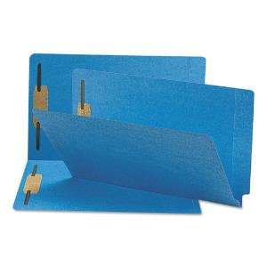 Folder with end tab, blue