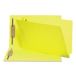Folder with end tab, yellow