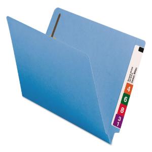 Folder, tab reinforced, blue