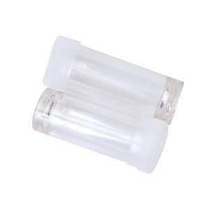 Grinding vials, polycarbonate reinforced with slip-on cap