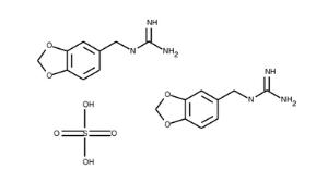 N-(1,3-Benzodioxol-5-ylmethyl)guanidine compound with sulfuric acid (2:1)