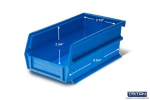 Stacking, hanging, interlocking polypropylene bins