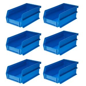 Stacking, hanging, interlocking polypropylene bins