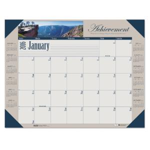 House of Doolittle™ Photographic Monthly Desk Pad Calendar, Essendant