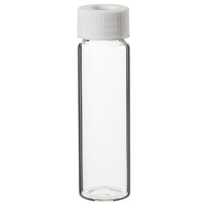 Clear VOA glass vials with 0.125 in. Septa