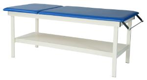 Exam table with steel frame