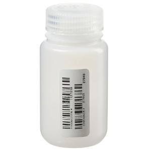 Certified wide-mouth HDPE bottle with polypropylene screw closure