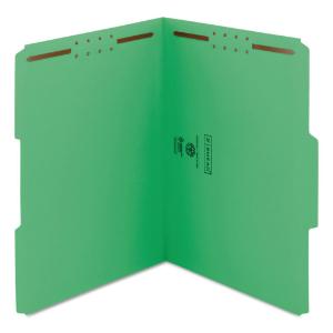 Folder, tab reinforced, green