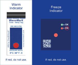 ShockWatch Temperature Indicators