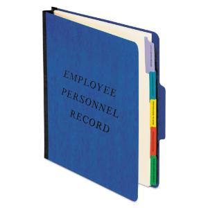 Folder personnel record, blue