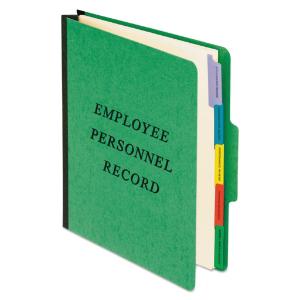 Folder personnel record, green