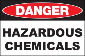 ZING Green Safety Eco Safety Sign DANGER, Hazardous Chemicals