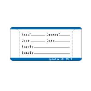 Freezer Drawer Rack Label Card, Argos Technologies