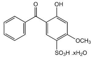 2-Hydroxy-4-methoxy-5-sulfobenzophenone hydrate tech. 85% may cont. up to 10% 2-propanol, Technical Grade