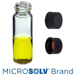 4 ml clr vial&blk sil/PTFE bonded cap