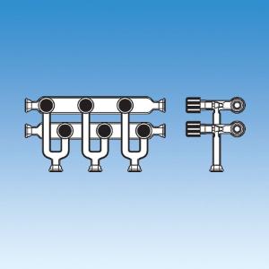 Double Tube Vacuum Manifold, O-Ring Joint Connections and Easy Action Valves, Ace Glass Incorporated