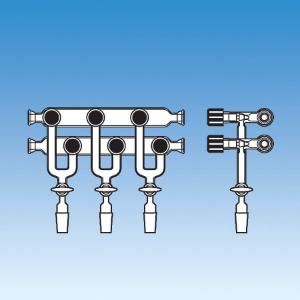 Double Tube Vacuum Manifold, O-Ring Joint Connections and Easy Action Valves, Ace Glass Incorporated