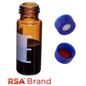 Amber rsa vial& sil/PTFE screw cap